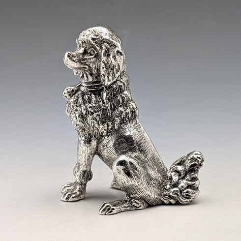 1969年英國復古純銀貴賓犬雕像,164克SMD